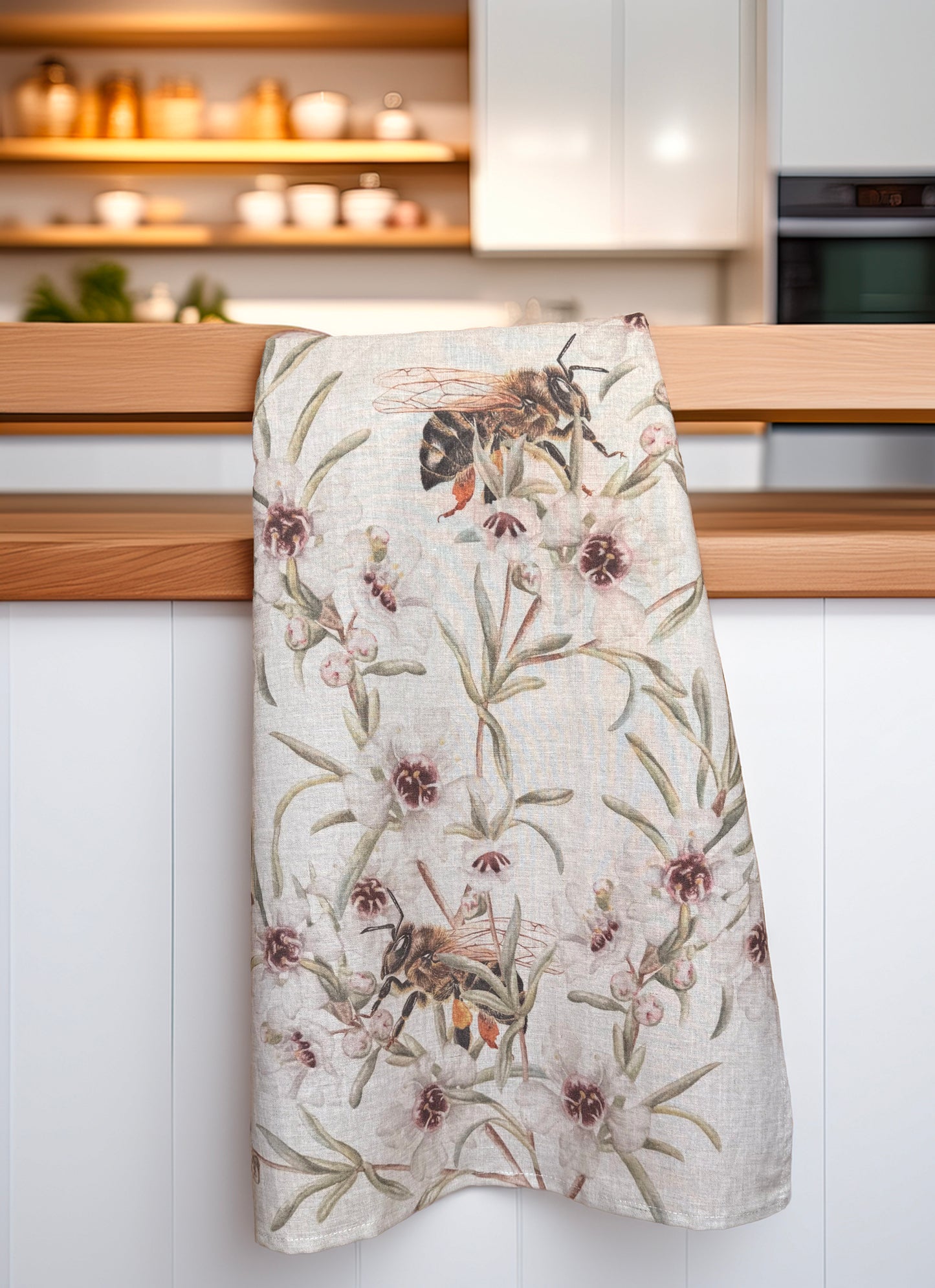BEES and KANUKA LINEN TEA TOWEL