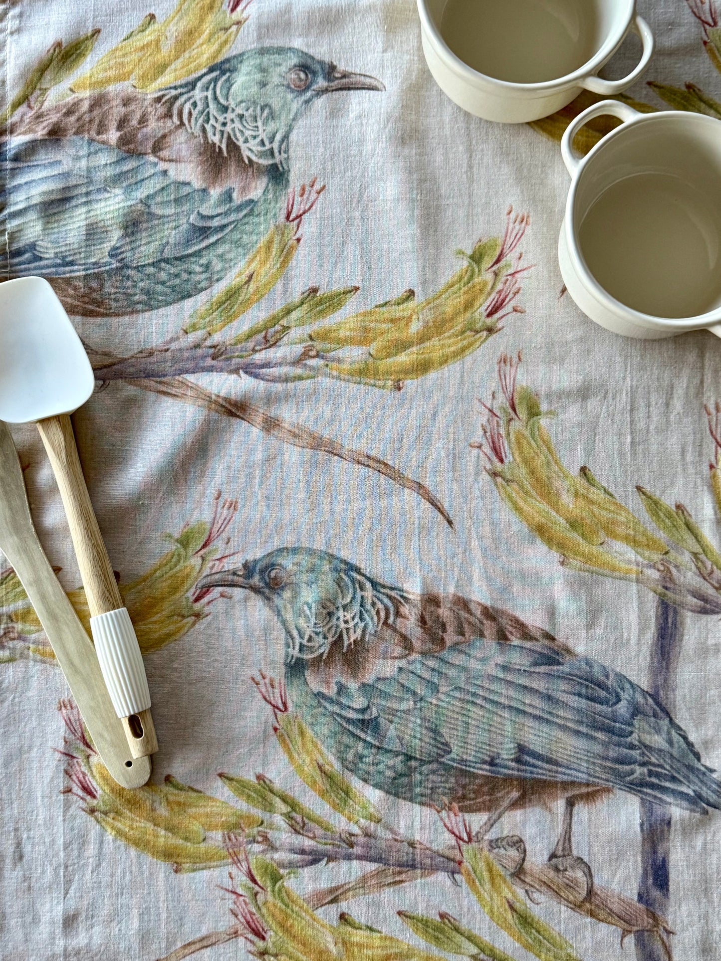 TUI on HARAKEKE LINEN TEA TOWEL