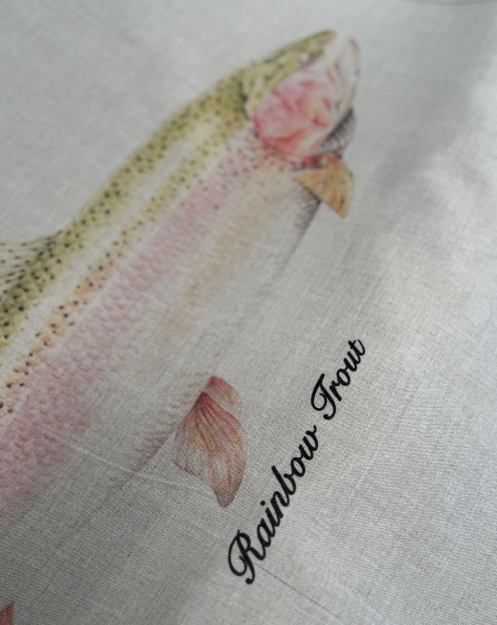 RAINBOW TROUT LINEN TEA TOWEL