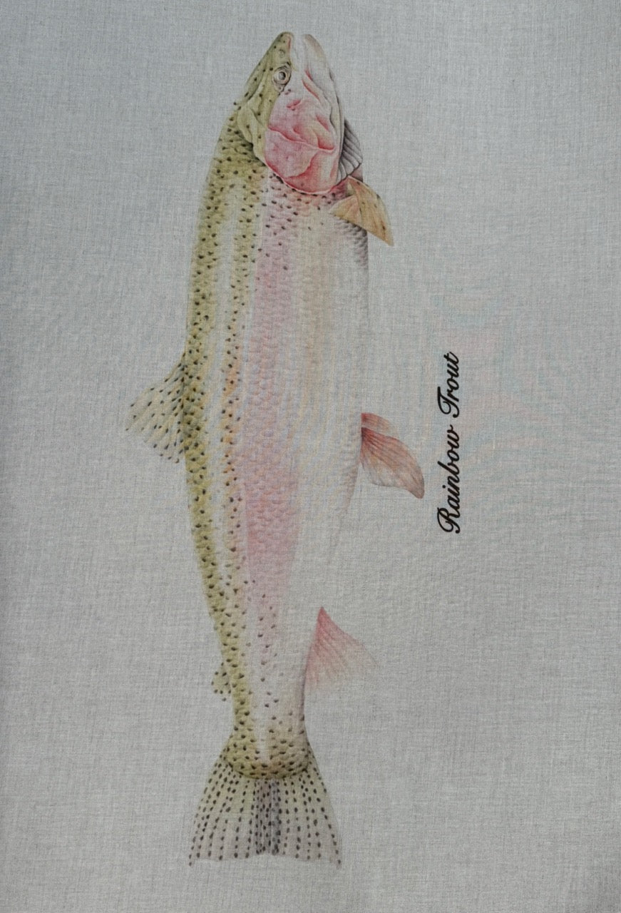 RAINBOW TROUT LINEN TEA TOWEL