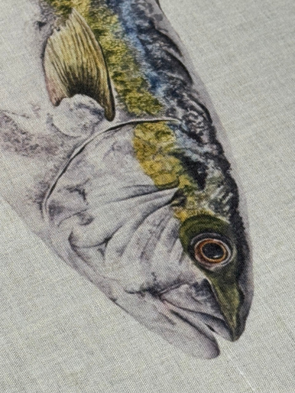 YELLOWTAIL KINGFISH LINEN TEA TOWEL