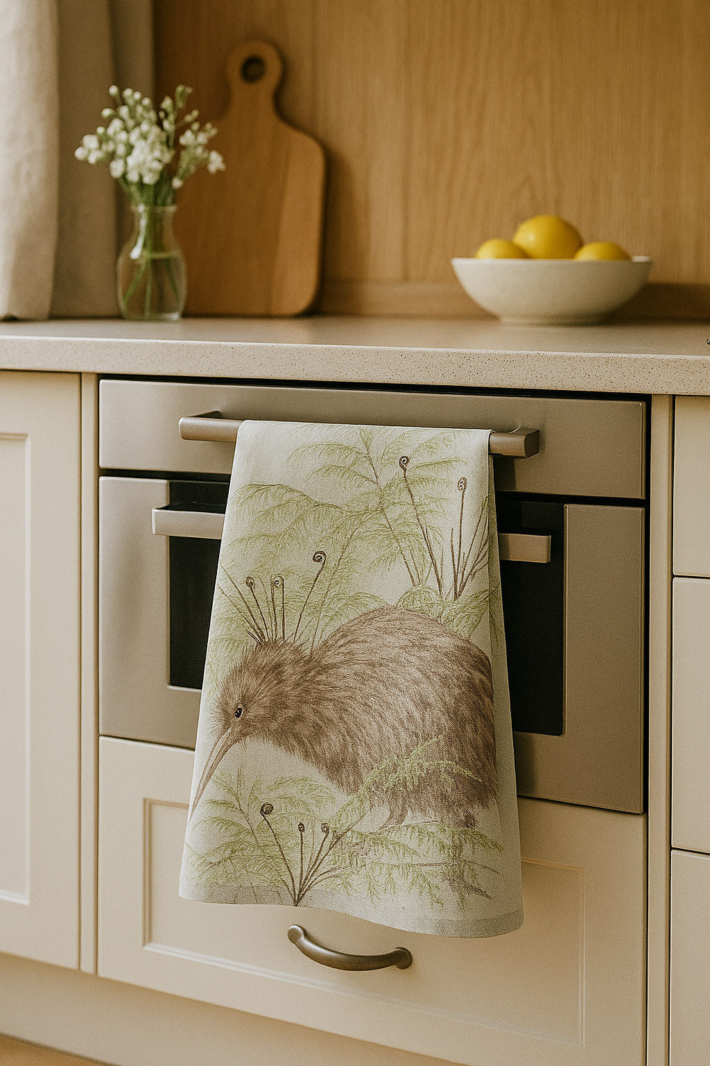 KIWI and SILVER FERN LINEN TEA TOWEL