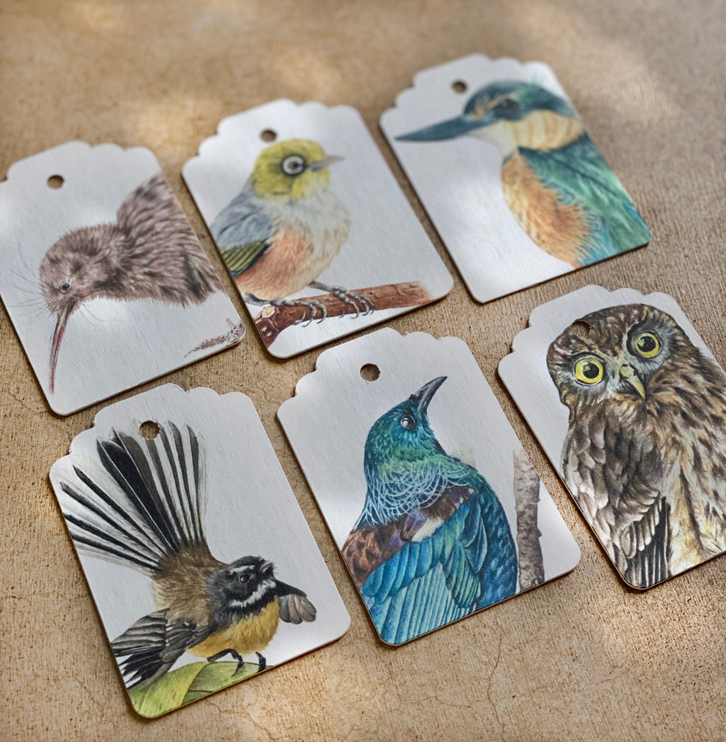 NEW ZEALAND BIRDS Gift Tags