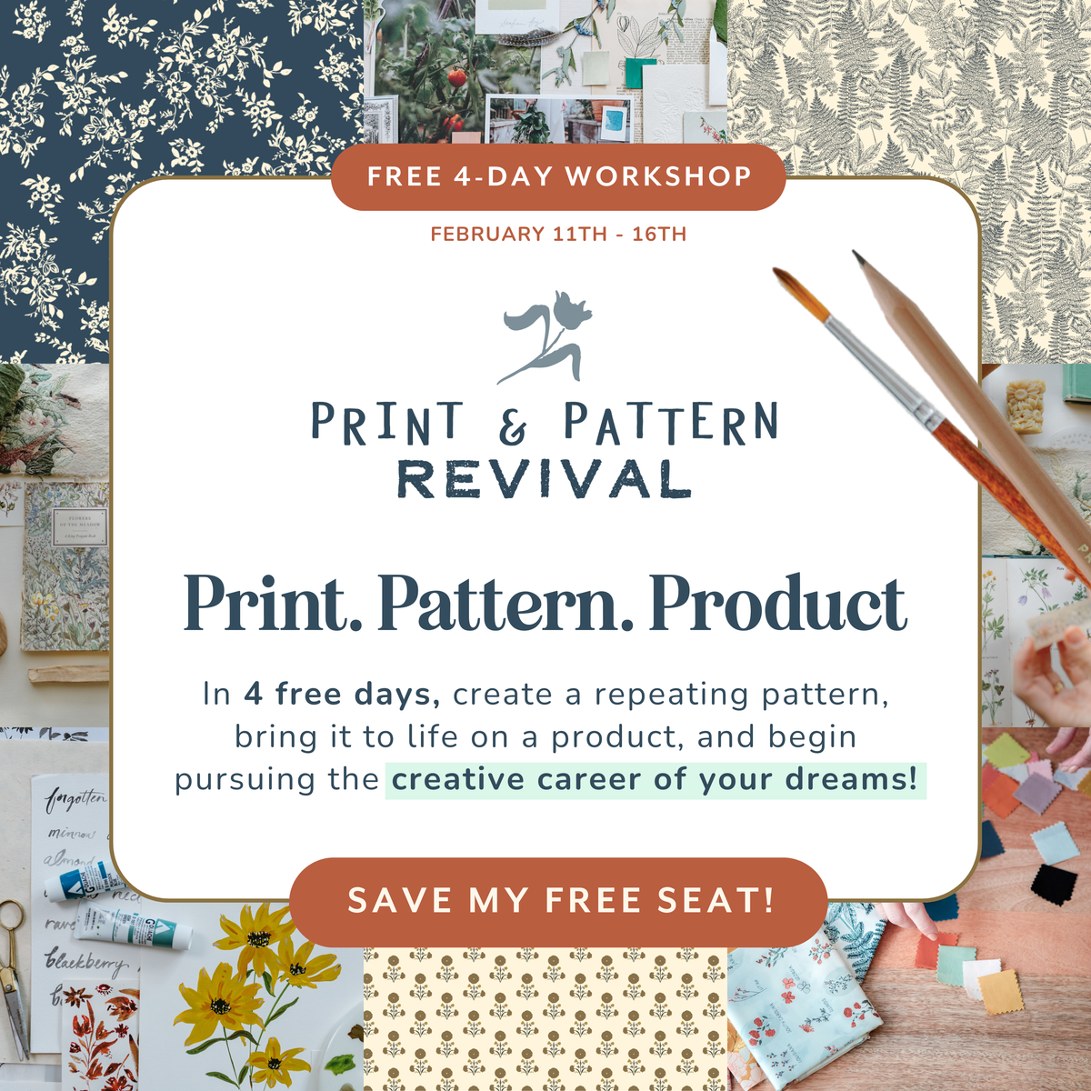 A FREE WORKSHOP FOR YOU TO START YOU IN YOUR SURFACE PATTERN DESIGN CA ...