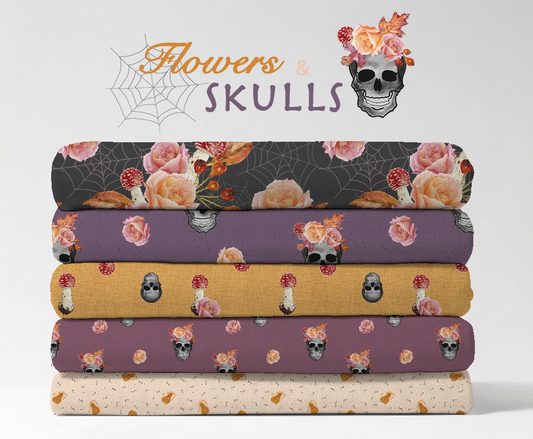 FLOWERS AND SKULLS HALLOWEEN COLLECTION