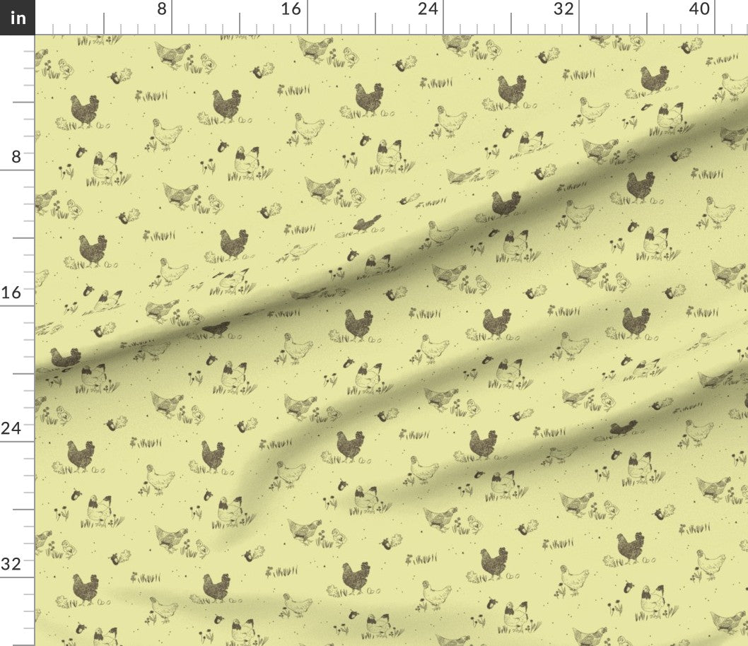 "THE 3 CHICKENS FARM" FARMSTEAD COTTAGE QUILTING FABRIC COLLECTION