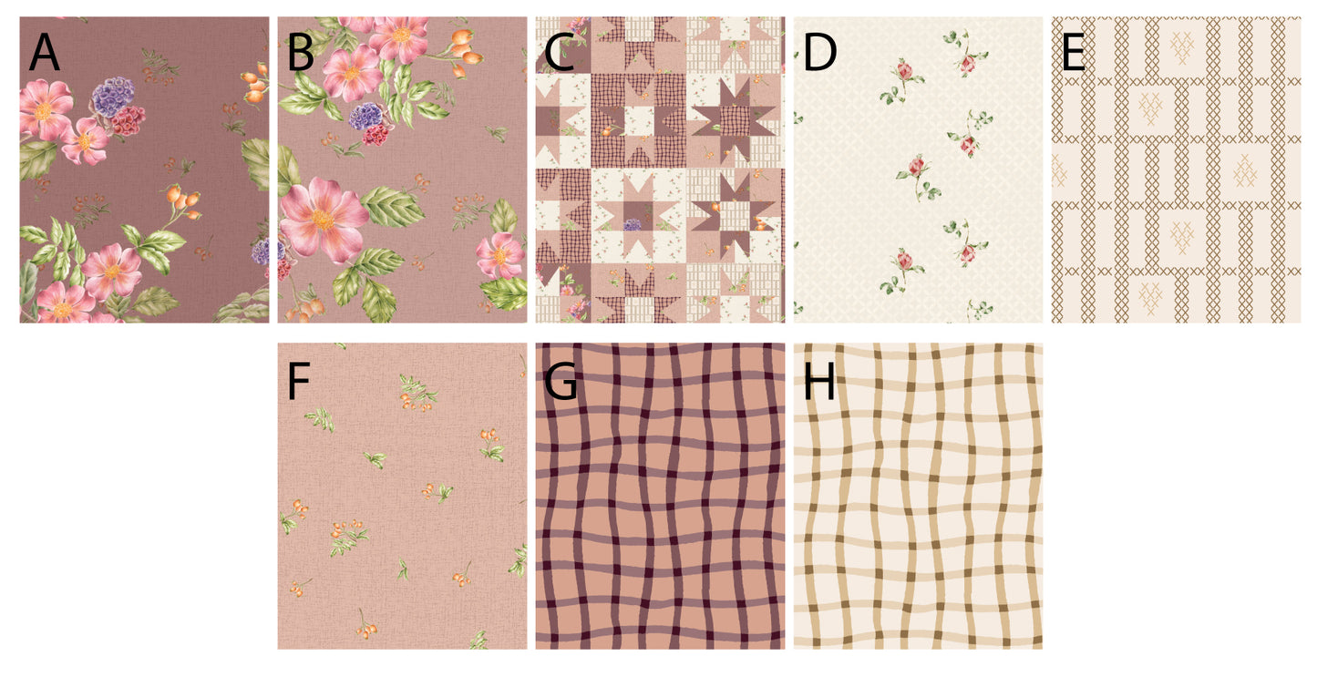 "THE STITCHGARDEN COTTAGE" COTTAGECORE QUILTING FABRIC COLLECTION