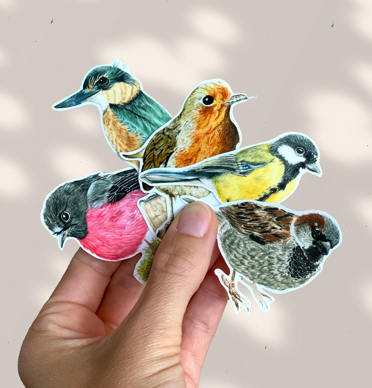 Garden Birds Stickers | Watercolour Bird Art Vinyl Stickers – the ...