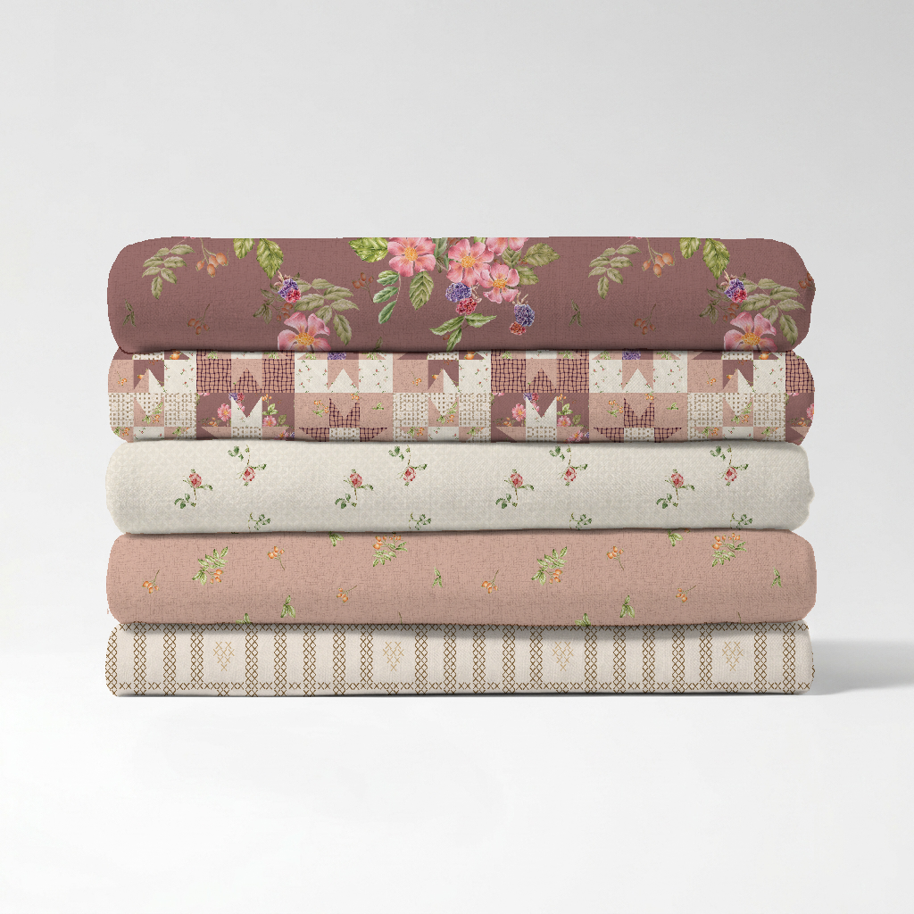 "THE STITCHGARDEN COTTAGE" COTTAGECORE QUILTING FABRIC COLLECTION