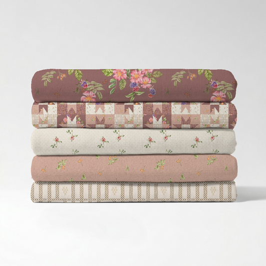 "THE STITCHGARDEN COTTAGE" VINTAGE ROMANTIC QUILTING FABRIC COLLECTION