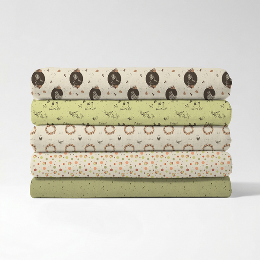 "THE 3 CHICKENS FARM" FARMSTEAD COTTAGE QUILTING FABRIC COLLECTION