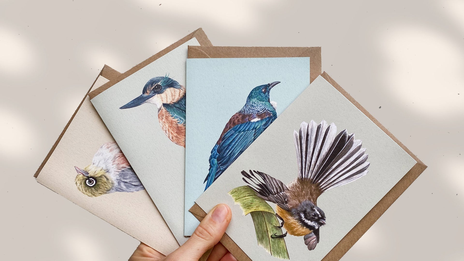 NEW ZEALAND BIRDS greeting cards